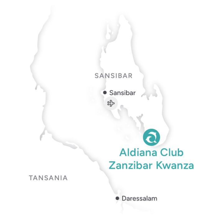 Landkarte Aldiana Club Zanzibar Kwanza
